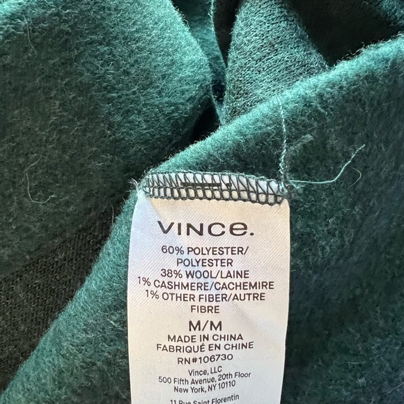 Vince Forest Green Wool Coat - Picture 5 of 5